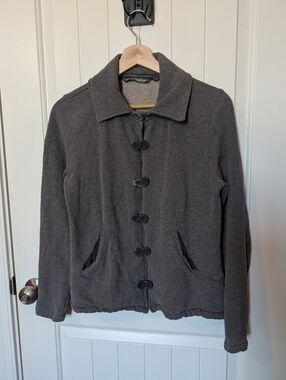 Horny Toad Organic Cotton Toggle Button Jacket Women’s Medium Grey